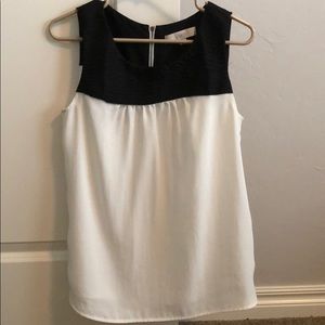 Black and white blouse